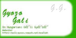 gyozo gali business card